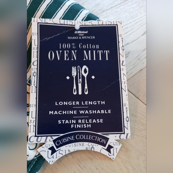 New. VTG. St Michael by Marks Spencers Cotton oven mitt. Made in UK - Picture 2 of 9